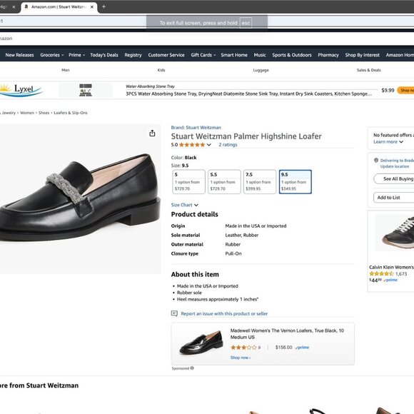 Stuart Weitzman Palmer Highshine Loafer - Picture 2 of 9